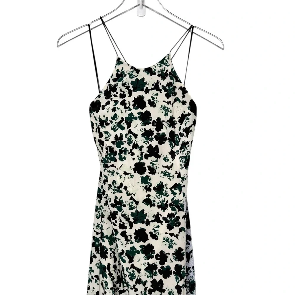 NWT Carmella Silk Floral Open Back Resort Vacation Women’s Maxi Dress Sz 2 - Picture 5 of 14